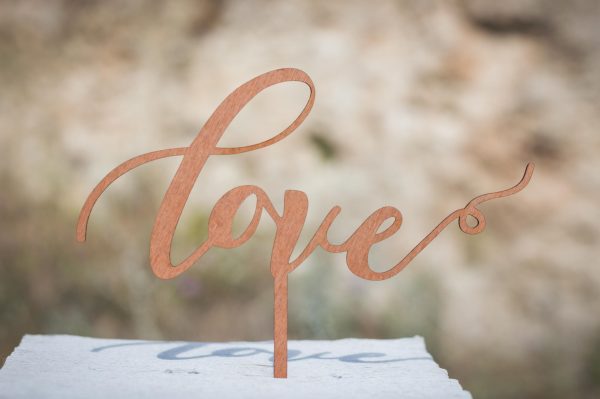love cake topper