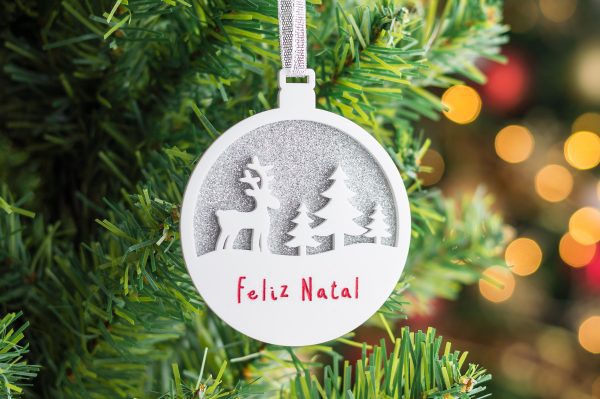 Bola de Natal Personalizada com Rena