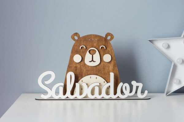 Nome Infantil com Urso Modelo 2