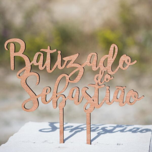 Topo de Bolo para Batizado